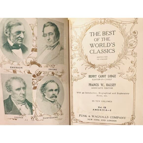 The Best of the World's Classics-Henry Cabot Lodge-1st Editions-1909-Set of 5 - Picture 5 of 12